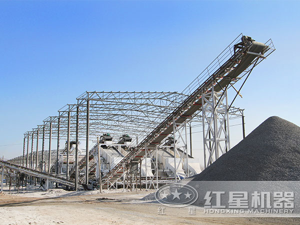 河北砂石生產現(xiàn)場