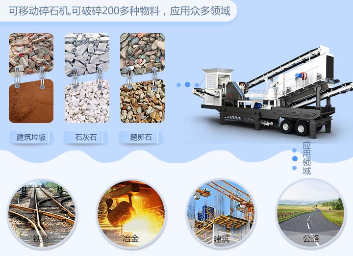 可移動碎石機應(yīng)用領(lǐng)域