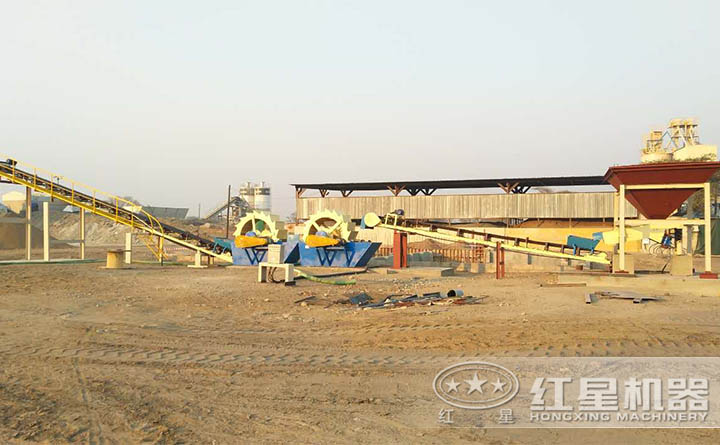 洗砂機安裝、調(diào)試現(xiàn)場
